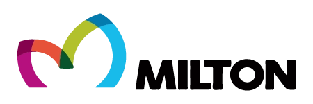 City of Milton logo featuring a colorful abstract "M" symbol.