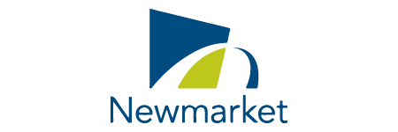Town of Newmarket logo with abstract road and building design