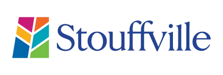 Town of Stouffville logo with colorful tree graphic